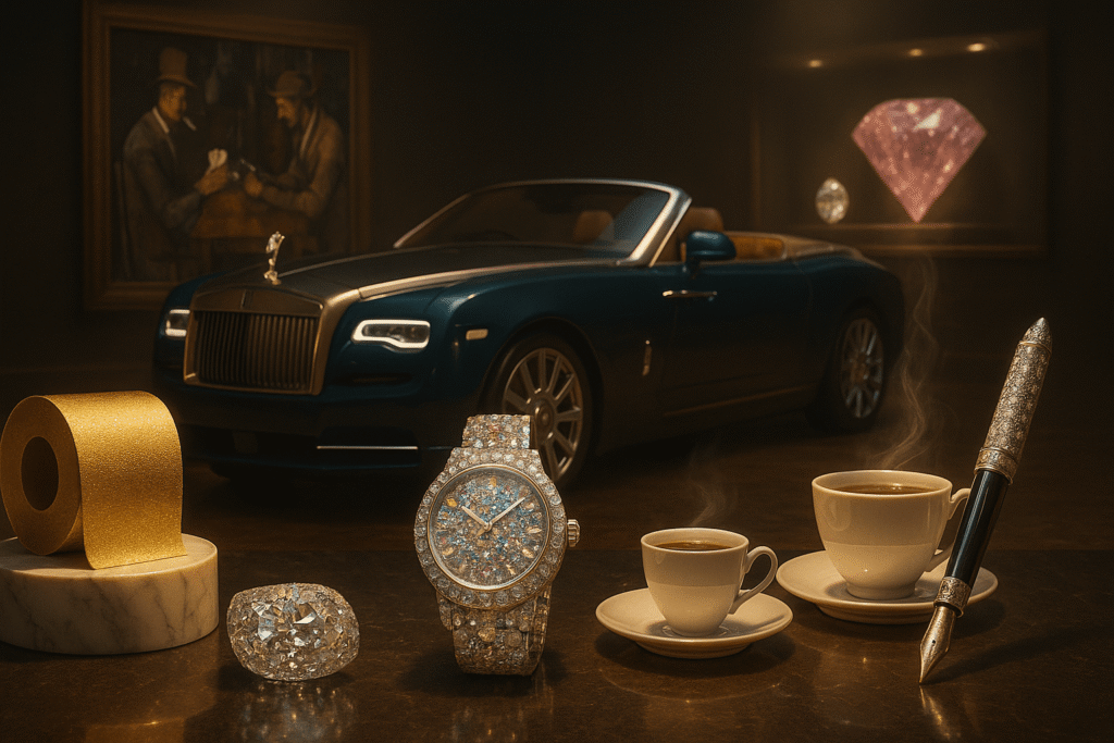 Explore the most expensive things in the world — from diamond watches to golden toilet paper, luxury cars, rare pens, and more in this detailed Hindi blog.